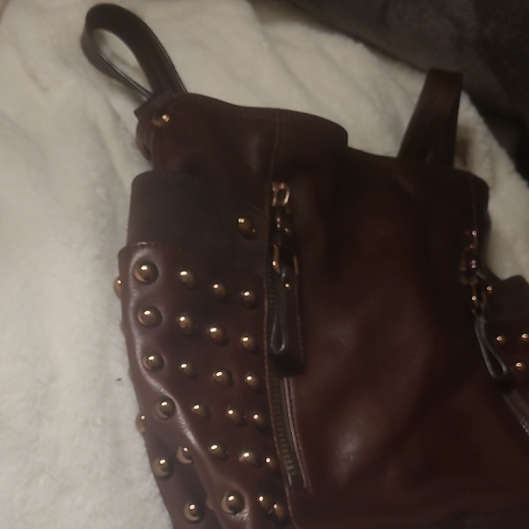 b. makowsky Dark Brown Studded Hobo Bag - Picture 8 of 16